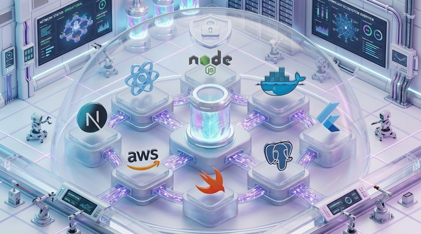 Modern technology stack with bank-grade security