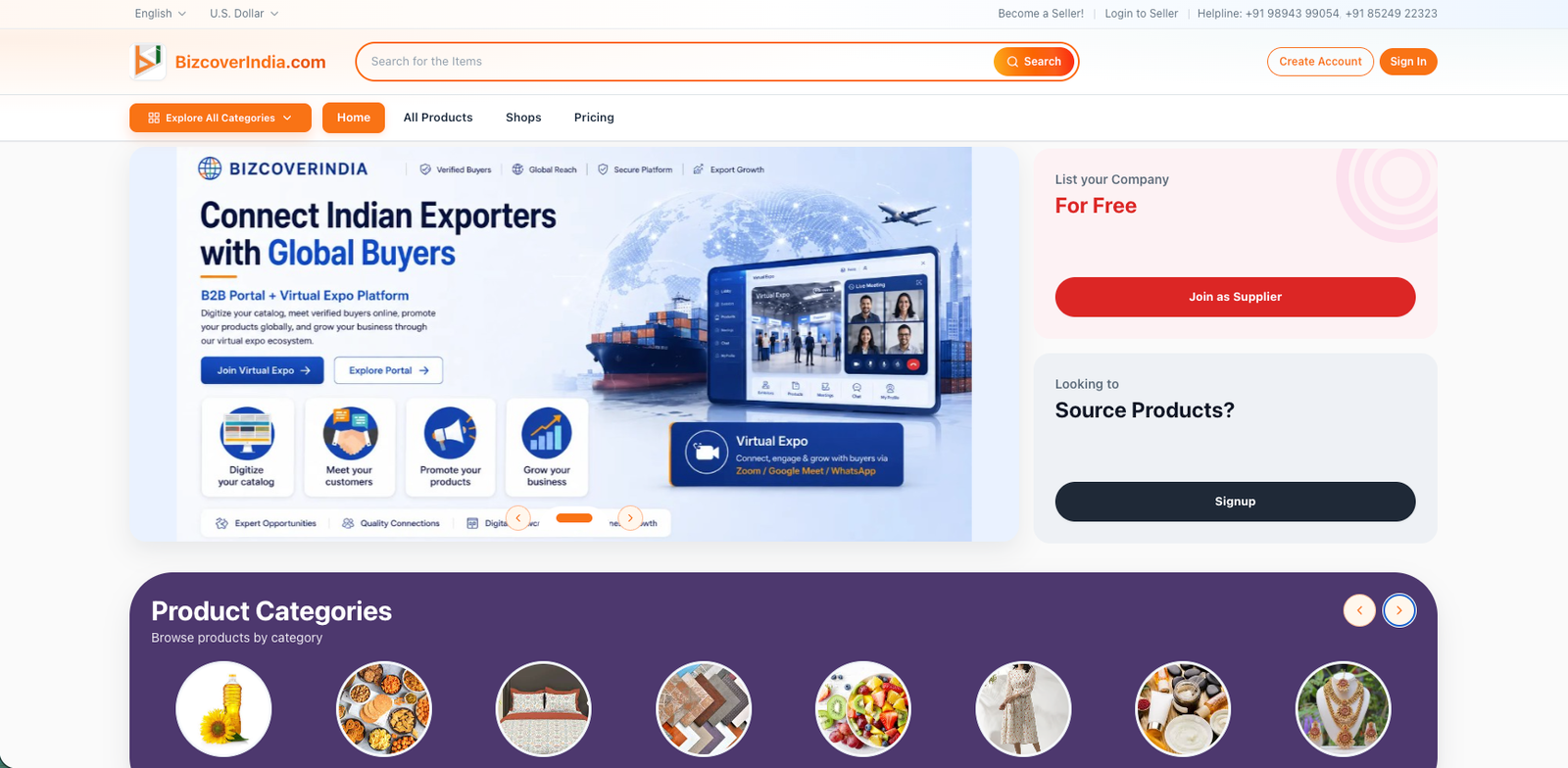 B2B Marketplace Portal